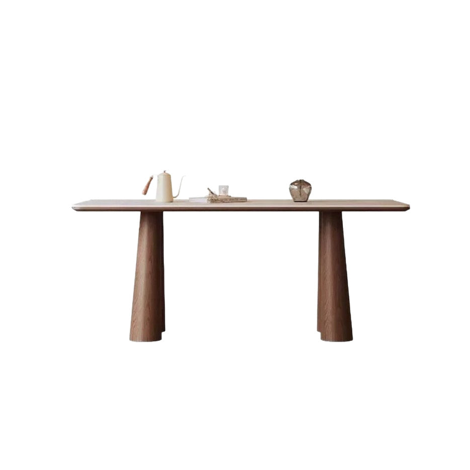 Solid Wood Sintered Stone Dining Table